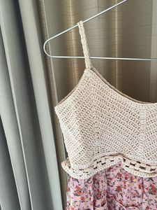 Floral Pink High-Low Top