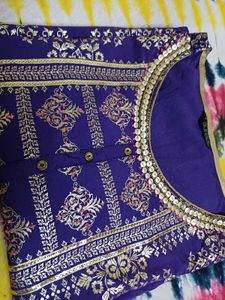 Aurelia Purple Printed Kurta