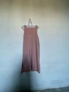 Ribbed Knit Slip Dress