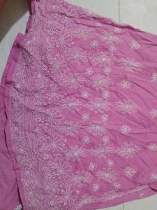 Pink Embroidered Kurta