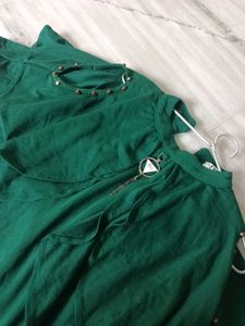 Green Layered Top