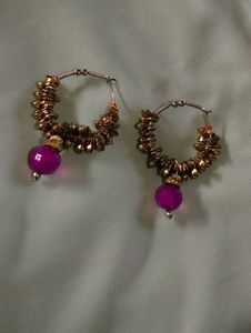 Beaded Hoop Earrings
