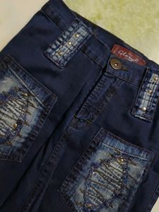 Fish Cut Denim Skirt