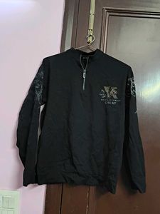 Black Graphic Print Sweatshirt