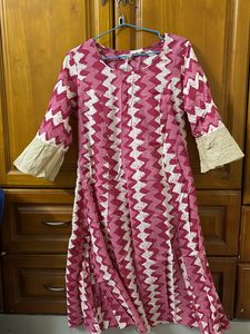 A Line Zig Zag Kurta