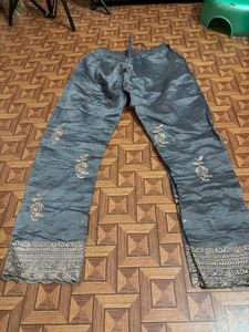 Embroidered Palazzo Pants