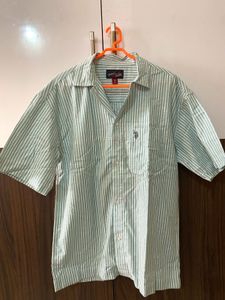 Hald Sleeves Striped Shirt