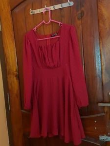 Tokyo Talkies Maroon Dress