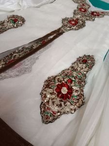 white colour netted chudi unused
