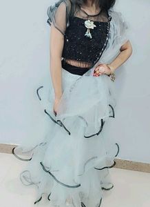 Elegant Layered Party wear Lehenga Choli