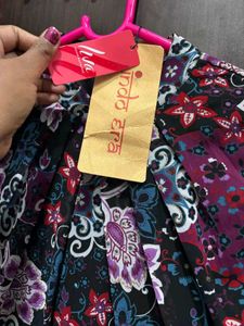 Floral Print Midi Dress Kurta