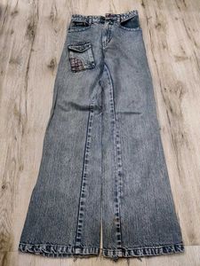 Sc8814 Max Blue Bootcut Jeans waist 24