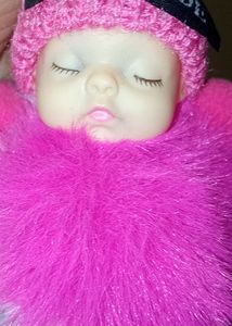 Pink And White Doll Keychainy💞