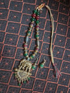 Elephant Oxidized Copper Stylish Jewellery Set