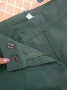 Olive Green korean Wide Leg Pants🍀
