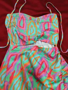 Funky Print Mini Dress