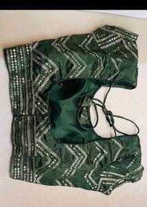 Elegant Green &amp;designer Lehenga &amp; Saree 2 In One