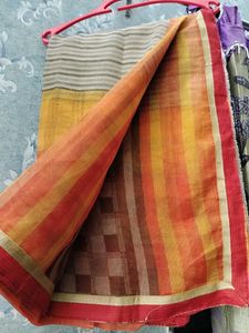 Cotton silk Saree without blouse