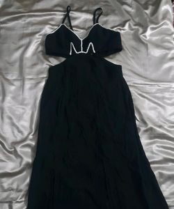 Black Dress with embroidery