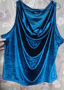Navy Blue Party Top