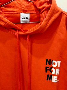 Orange 3/4th Sleeve Hoodie
