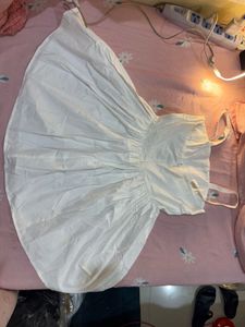 white mini dress