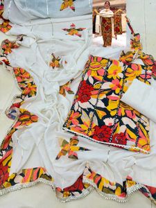 Floral Mul Cotton Suit Set