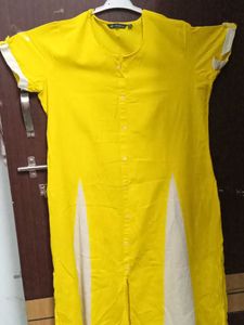 Avaasa Yellow Kurti - XL