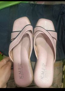Pink Sandals wore only 1time in cash 350 Rs