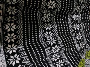 Black &amp; White Patterned Fabric