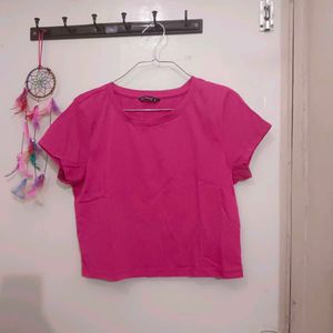 Pink Crop Top