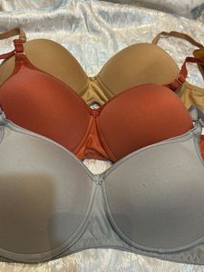 Set Of 3 Beautiful Padded Comfy Bra