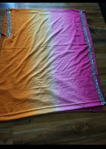 Mirror Work Multi colour Saree