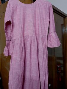 Khadi Cotton Kurti With Beautiful Embroidery