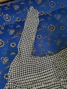 Checked Shirt Top