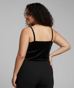 Tokyo Talkies Velvet Black Cami Top XL
