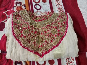 Velvet Design Net Anarkali Type Top