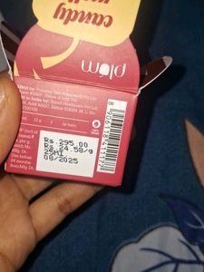 Plum toner and lip balm