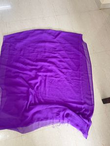 Beautiful Translucent Purple Saree For Sale