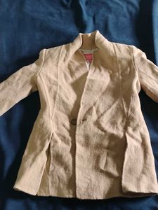 Puff Shoulder cream Blazer Vintage Style