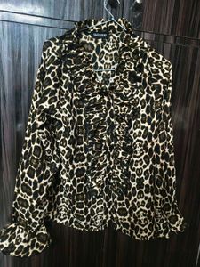 Leopard Print Top For Women