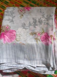 Floral Print Saree