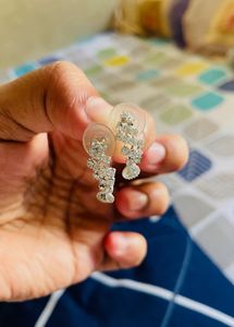 Sparkly Silver Earrings