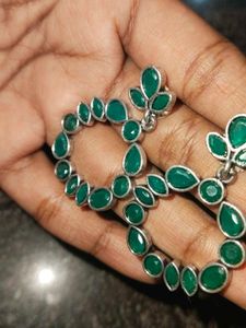 Green Stone Earrings