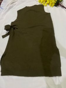 Olive Sleeveless Top