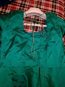 Green Kurta with Unique Sleeve