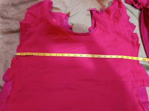 only kurti party stone beads heavy work rose