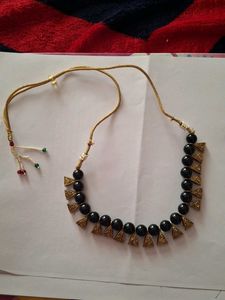 Black Beaded Necklace