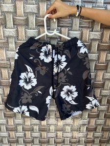 Floral Print Swim Trunks