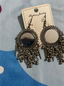 Oxidised Mirrio Earings